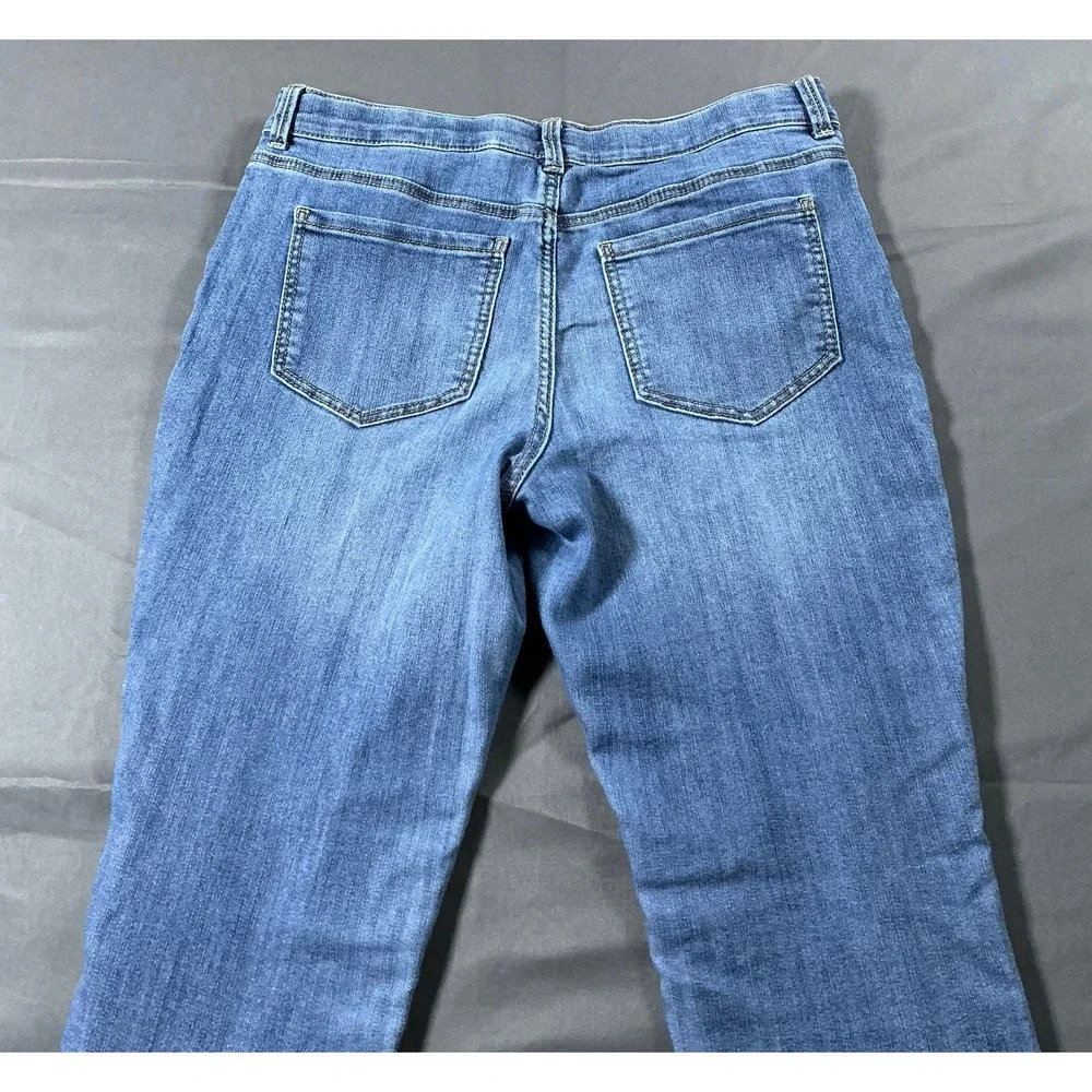 OshKosh‎ Bgosh Girls Blue Jeans Size 14R Boot Cut Medium Wash Adjustable Waist